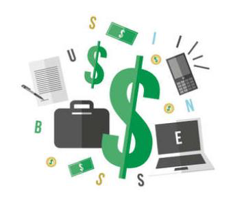 Dollar Sign_Online Business Process Graphic